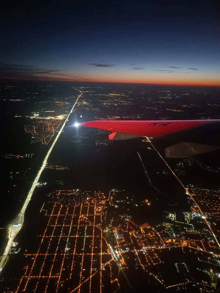 VKO - LED - My, Airplane, Sky, beauty