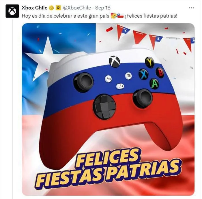 Official Xbox Chile Account - Xbox, Gamepad, Chile, Tricolor, Telegram (link)