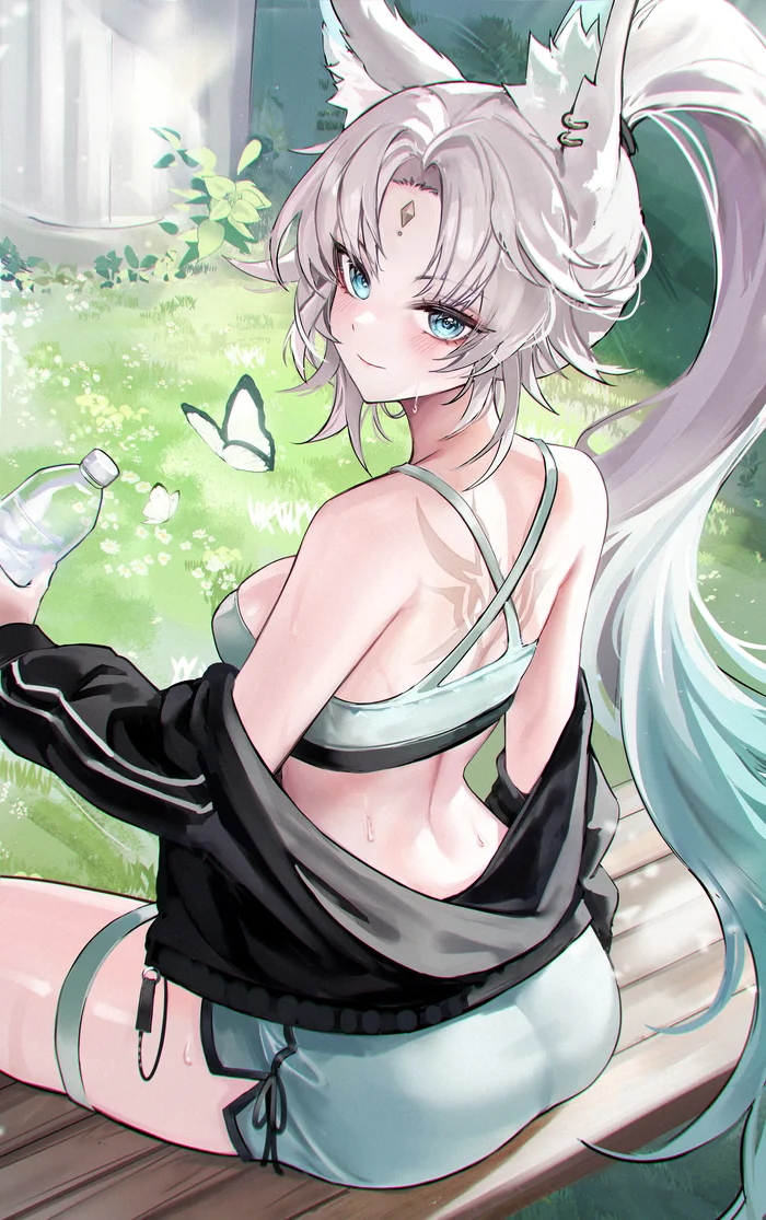 Feixiao - Anime art, Anime, Feixiao (Honkai: Star Rail), Animal ears, Kitsune