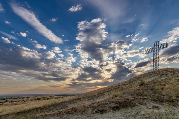 There, on the mountain - My, Steppe, Landscape, Rostov region