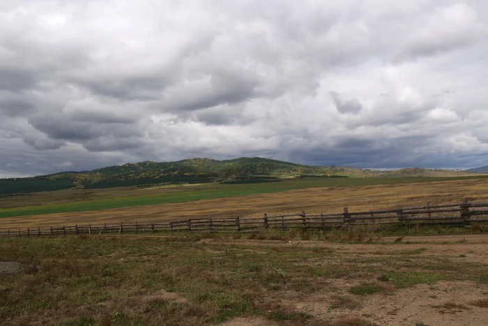 Autumn in Transbaikalia - My, The photo, Landscape, Tourism, Autumn, Field, Forest, Transbaikalia, Road, Nature