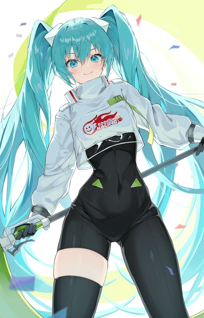 Hatsune Miku #149 , Anime Art, Hatsune Miku, ,  , Vocaloid, Bodysuit, , Racing Miku, 