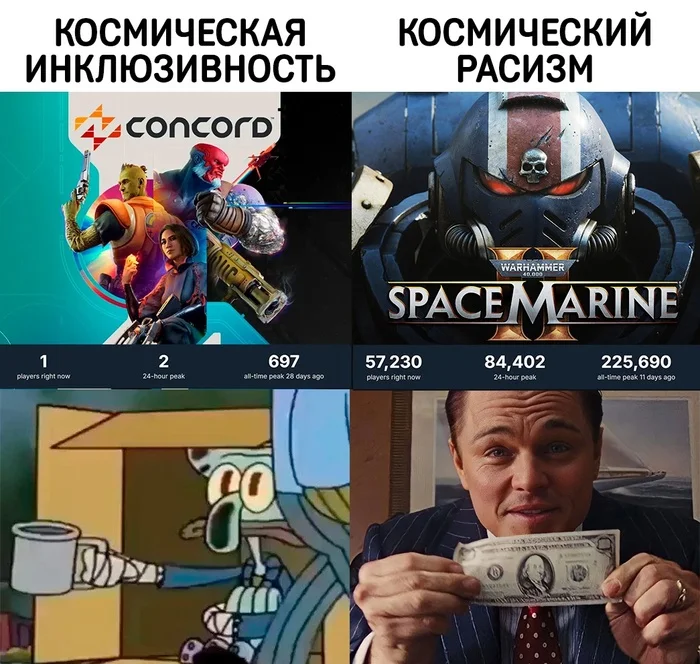 The choice is obvious - Computer games, Games, Warhammer 40k: Space Marine 2, Concord, Picture with text, Humor, Repeat