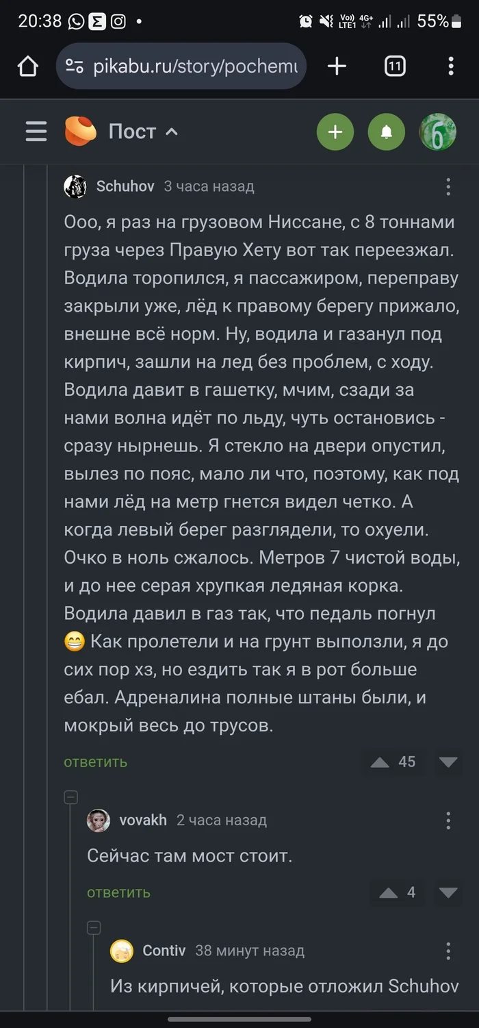 Bridge construction or extreme sports in Russian - Screenshot, Comments on Peekaboo, Short post, Longpost, Mat, Crossing