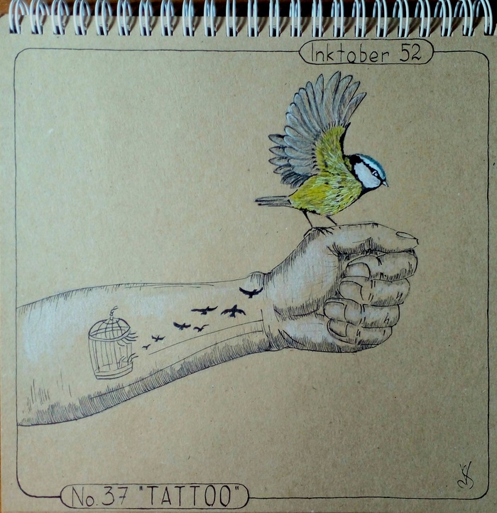 Inktober 52. Week 37 "TATTOO" Inktober, , , , 