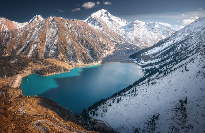 BAO (Big Almaty Lake) - My, Kazakhstan, Almaty, Drone, Nature, beauty, The photo, Travels, Beautiful view, The mountains