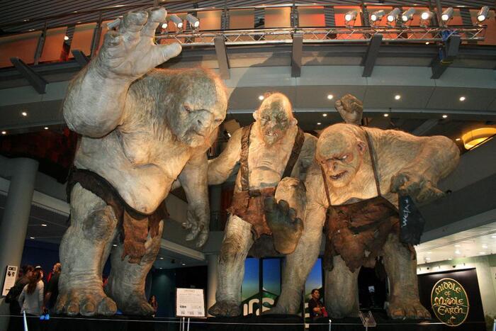 William, Bert and Tom at Te Papa Museum in Wellington, New Zealand - The hobbit, Troll, Sculpture, New Zealand, Wellington, Museum, Tolkien