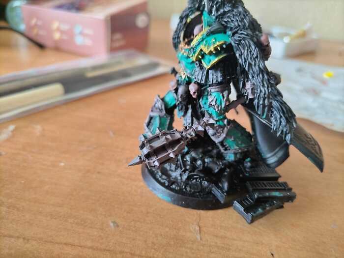 Horus Lupercal Ascended Painting Results Part 3/5 - My, Creation, Painting, Warhammer 40k, Warhammer 30k, Horus heresy, Painting miniatures, Adeptus Astartes, Wh miniatures, Longpost, Horus, Sons of Horus, Modeling, Miniature