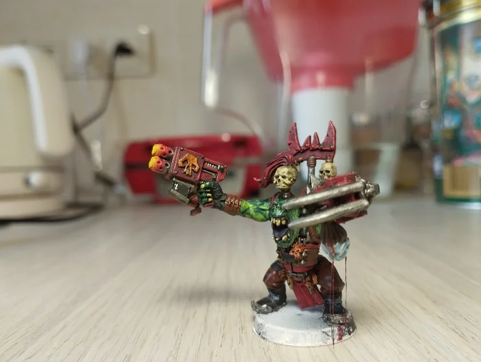 First Boyz - My, Warhammer 40k, Warhammer, Painting miniatures, Miniature, Orcs, Longpost