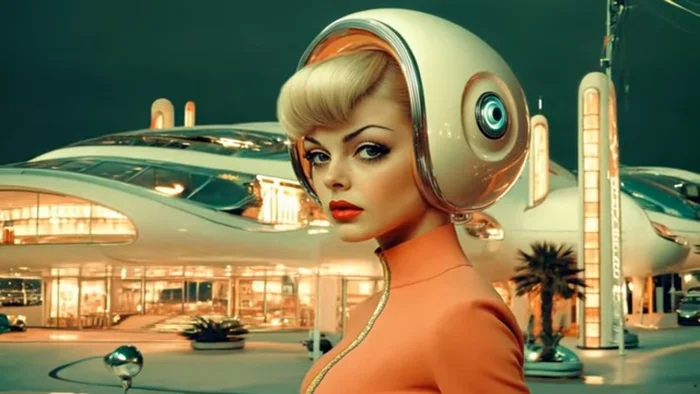 Retrofuturism - Space, Future, Science fiction, Girls