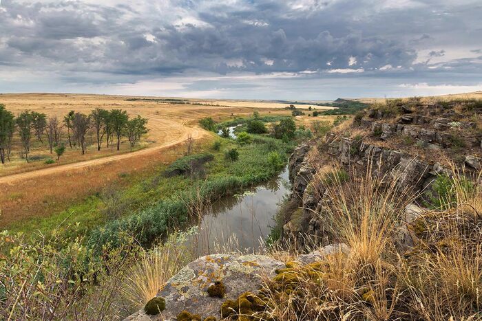 Steppe river - My, Steppe, Rostov region, River, Landscape, The nature of Russia