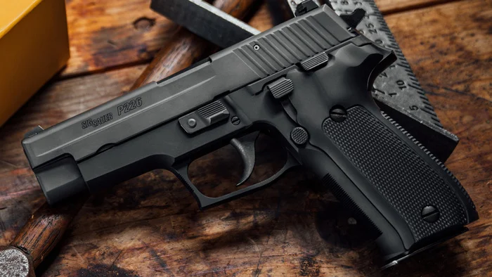 A classic. The anniversary SIG Sauer P226 - My, Pistols, Firearms, Weapon, Armament, Shooting, History of weapons, Army, Military equipment, Longpost