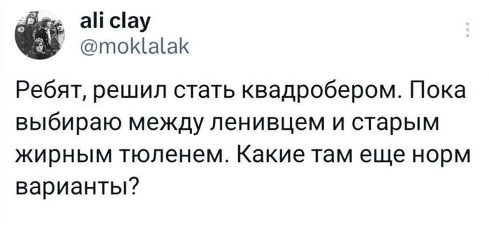 Поспекулирую на тему квадроберов - Квадроберы, Волна постов, Twitter, Скриншот, Юмор, Животные