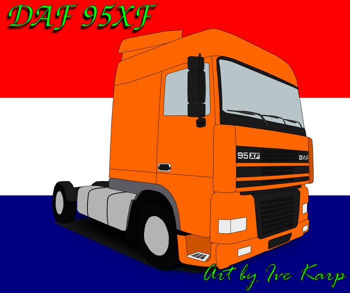 DAF 95XF Art by IveKarp