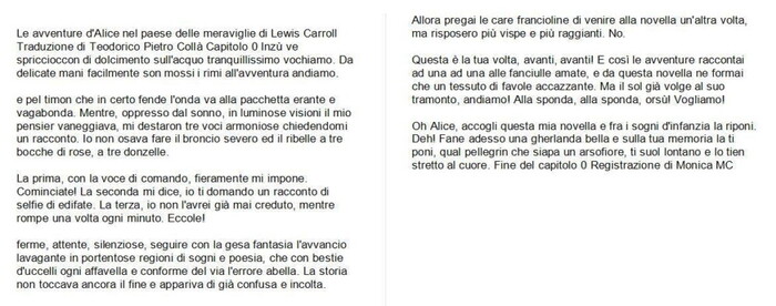 Ле авентурэ ди'Элис, ну вы поняли