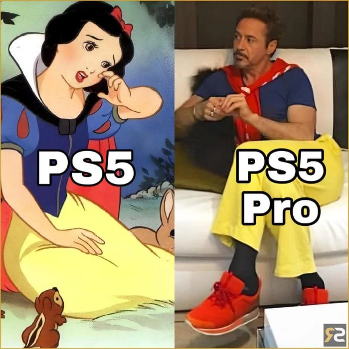 Feel the difference - Picture with text, Memes, Humor, Playstation 5, PRO