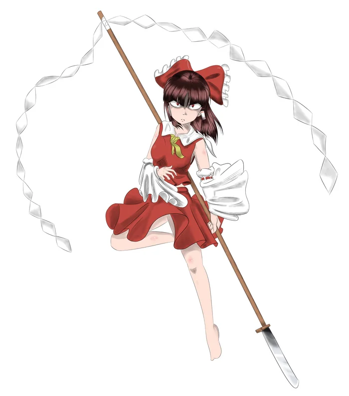 Reimu - My, Touhou, Hakurei Reimu, Girls, Anime, Art