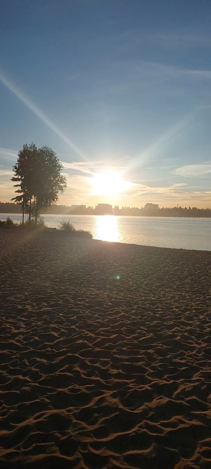 Morning - Morning, River, Beach, Longpost, dawn, The photo