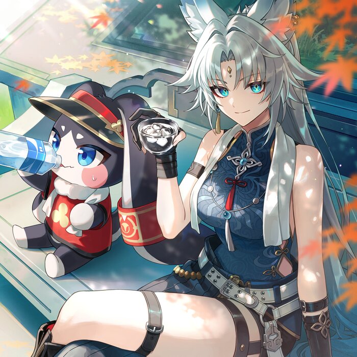 Feixiao #002 , Anime Art, Feixiao (Honkai: Star Rail), Pom-Pom (Honkai: Star Rail), , , , Animal Ears, , , , , , , , Honkai: Star Rail