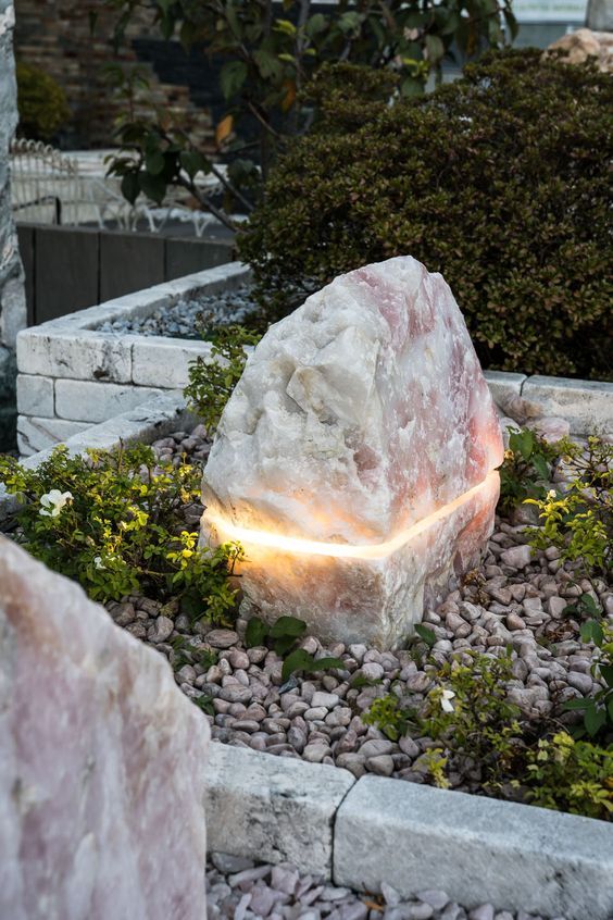 Cool outdoor lighting for a country house made of natural stone - My, Inventions, Products, Technologies, Building, Innovations, Repair, Longpost