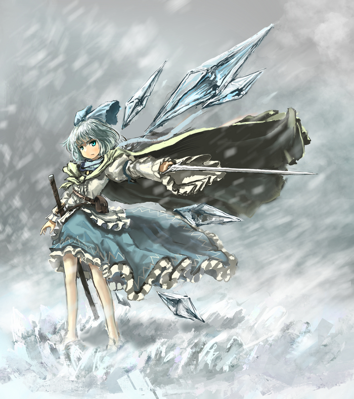  Touhou, Cirno, Anime Art, Game Art, , 