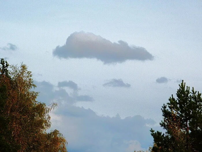 It's floating somewhere - My, The photo, Walk, Landscape, Nature, Clouds