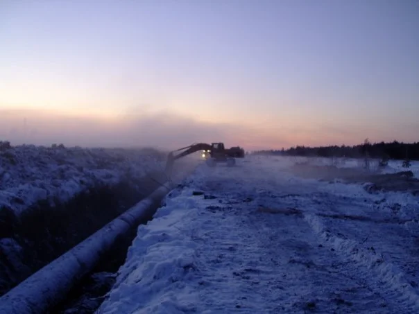 How we built the gas pipeline - My, Travels, Nature, Russia, Watch, Winter