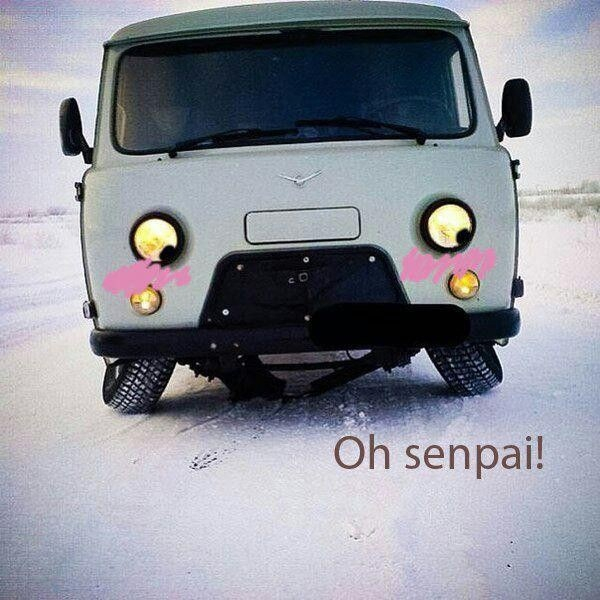 Photo with sound: you can hear the bridge crunching - Auto, Humor, Picture with text, UAZ loaf