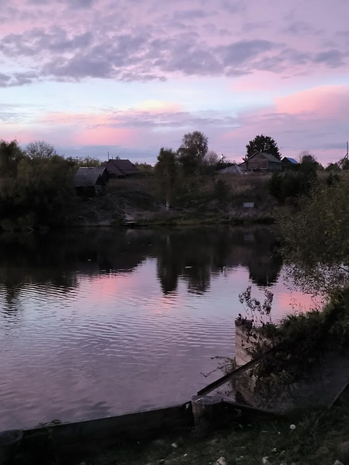 Evening - Nature, Art, Pond, Relaxation, Evening