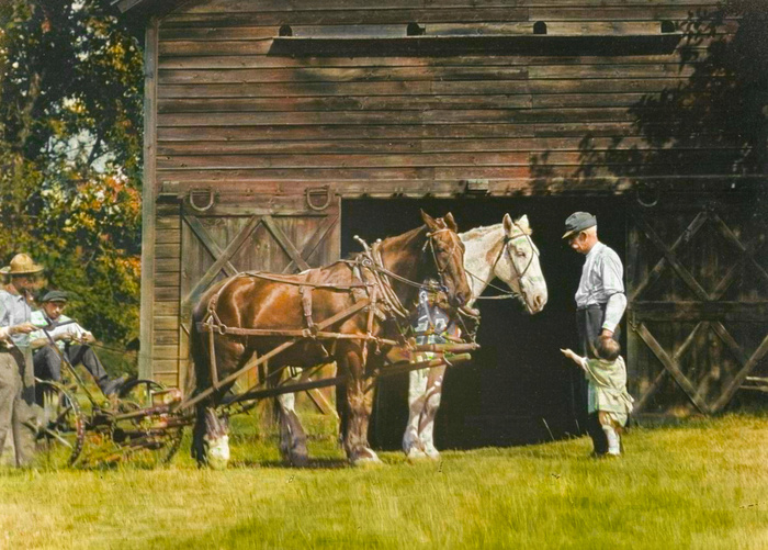 Уникальные исторические кадры из жизни США, которые перенесут вас в прошлое. 20 раскрашенных фотографий конца ХIX - начала XX века Историческое фото, Старое фото, США, 19 век, 20 век, Колоризация, Фотография, Длиннопост