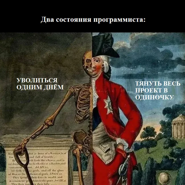 If you like to work without days off, you should also like to burn out - IT, Programming, Programmer, IT humor, Picture with text