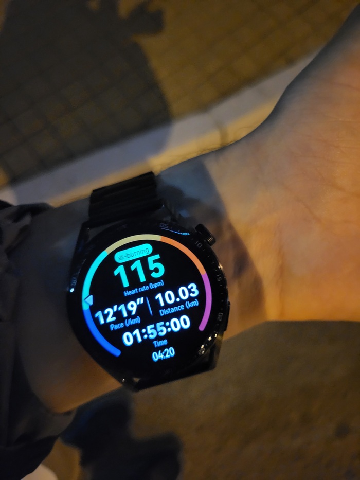 Первые два часа пути и первые 10 км, 4:20 утра.