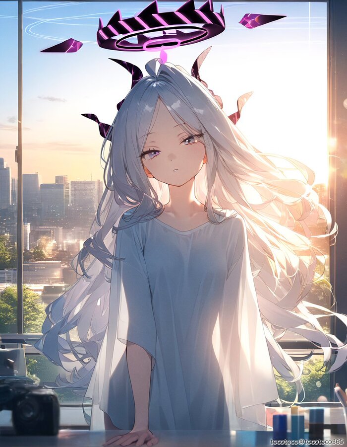 Hina , Anime Art, Sorasaki Hina, Blue Archive,   ,  