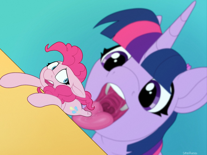    My Little Pony, Twilight Sparkle, Pinkie Pie, Ponyart, , Vore