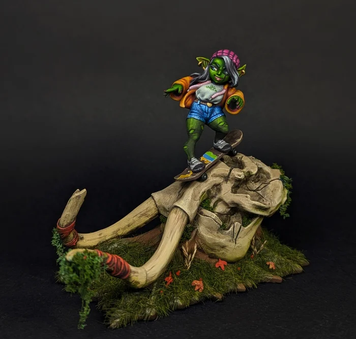 I continue to paint the goblin - My, Figurines, 3D печать, Painting miniatures, Painting, Goblins, Longpost