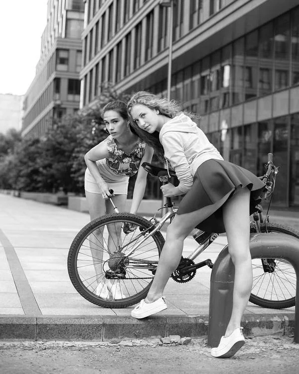 Iran before the Islamic Revolution - Picture with text, Humor, It Was-It Was, Fake, Iran, A bike, Girls, Sarcasm, Irony, Moscow