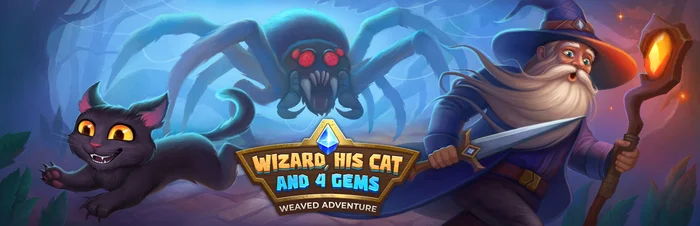 Wizard, His Cat and 4 Gems - Now Playable - My, Инди, Fantasy, Adventures, Adventures, Gamedev, Indie game, Quest, RPG, Video, Youtube, Longpost