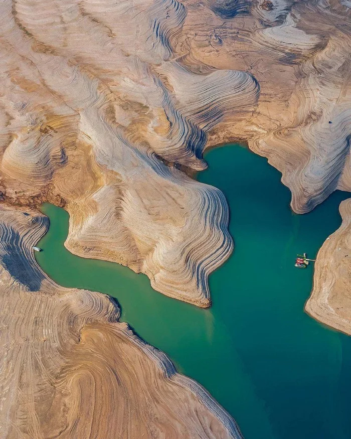 Part of the Chirkey reservoir, Republic of Dagestan - Reservoir, Dagestan, Nature, Caucasus, The photo