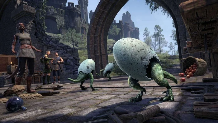 Little ones - Images, Humor, Computer games, Art, The elder scrolls, Argonians, Reptilians, Bethesda, Fantasy, RPG, Role-playing games, The Elder Scrolls Online