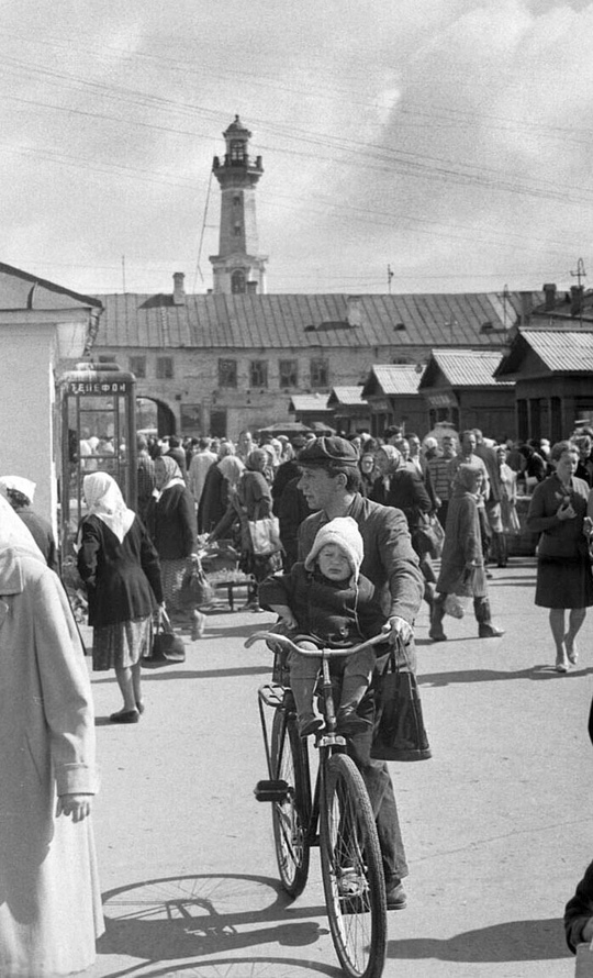 Город Кострома. Колхозный рынок. 1965 год - СССР, 60-е, Кострома, Старое фото, Рынок