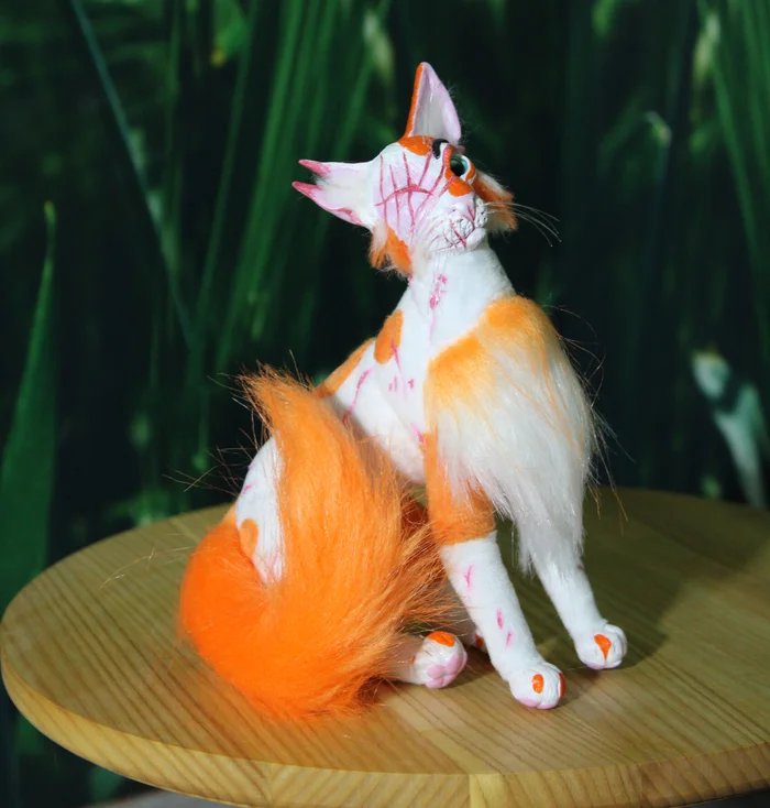 Yarolika. Warrior cats - My, Author's toy, Handmade, With your own hands, Book series Cats-warriors, Characters (edit), cat, Toys, Longpost, Needlework without process