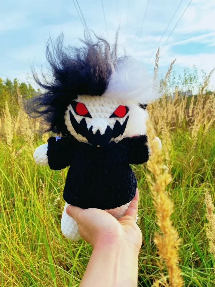 ZXC Cat - My, Amigurumi, Needlework without process, Knitted toys, Dota, Tokyo ghoul, Plush Toys, Anime, Longpost