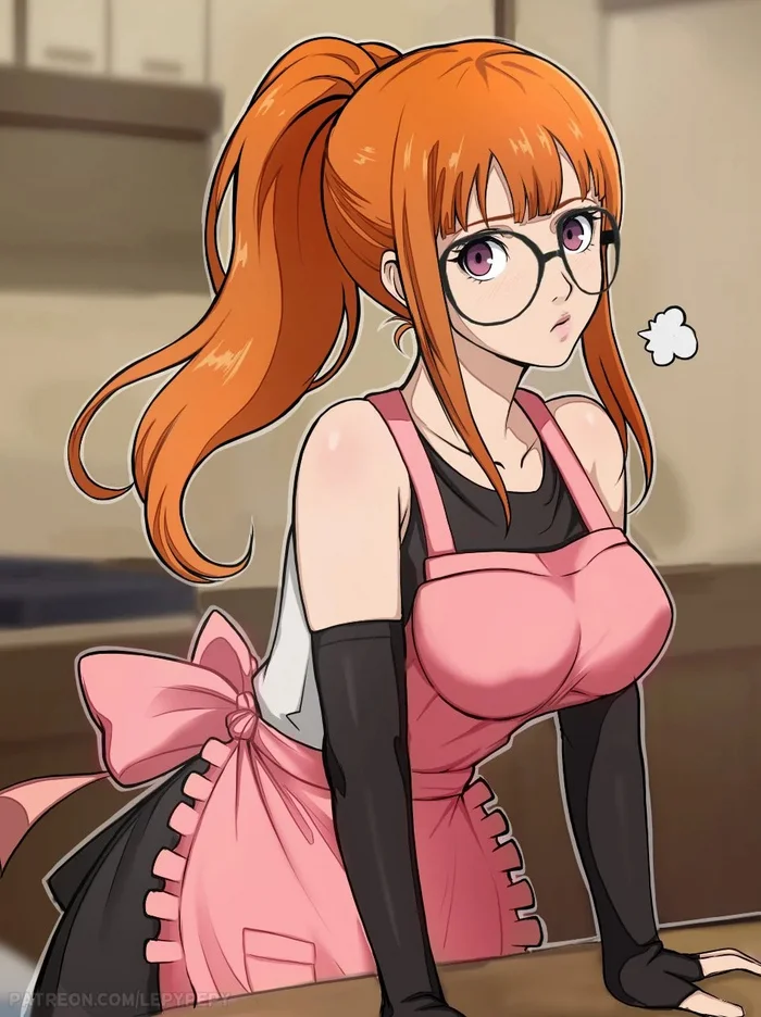 Futaba - Art, Anime, Anime art, Persona, Persona 5, Sakura futaba, Glasses, Longpost, Girl in glasses