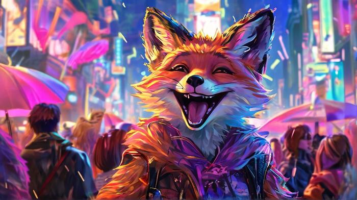 Furry art by Wolfmks #96 - My, Art, Neural network art, Furry art, Furry, Art, Furry fox, Fox