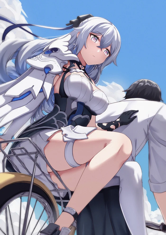 В конце лета - Anime Art, Аниме, Honkai Impact, Bronya Zaychik