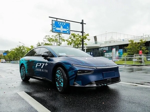 Photos of the new Xpeng P7 have been released, which will be presented as a mid-size and large sedan - Crossposting, Pikabu publish bot, Xpeng, P7, Telegram (link)