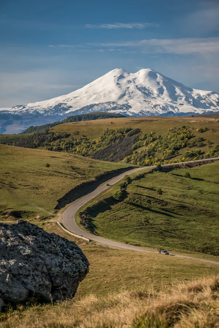 September 2024. Road to the Dzhily-su tract - My, The mountains, Caucasus mountains, Elbrus, Tourism, Jily-Su, Autumn, Caucasus, Beautiful view, Longpost, The photo