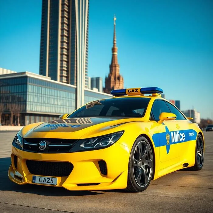 Alternative Present. Modern (?) Police Car - My, the USSR, alternative history, Auto, Artificial Intelligence