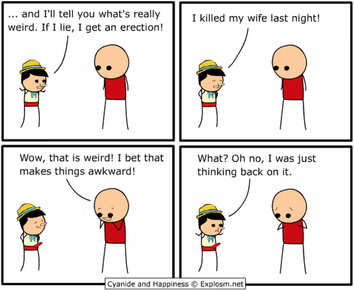 rude violence-themed joke