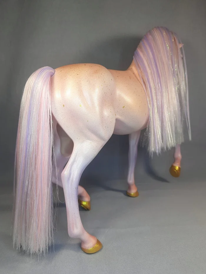 Восстановление коня от компании Mattel 1991 года, "Crystal" Роспись, Рукоделие, Игрушечная лошадка, Восстановление, Реставрация, Длиннопост, Рукоделие с процессом, Лошади, Игрушки, Кукла, Mattel, Копыта